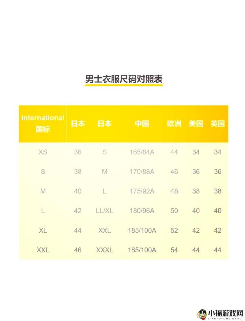 剖析欧洲尺码日本尺码：差异与特点