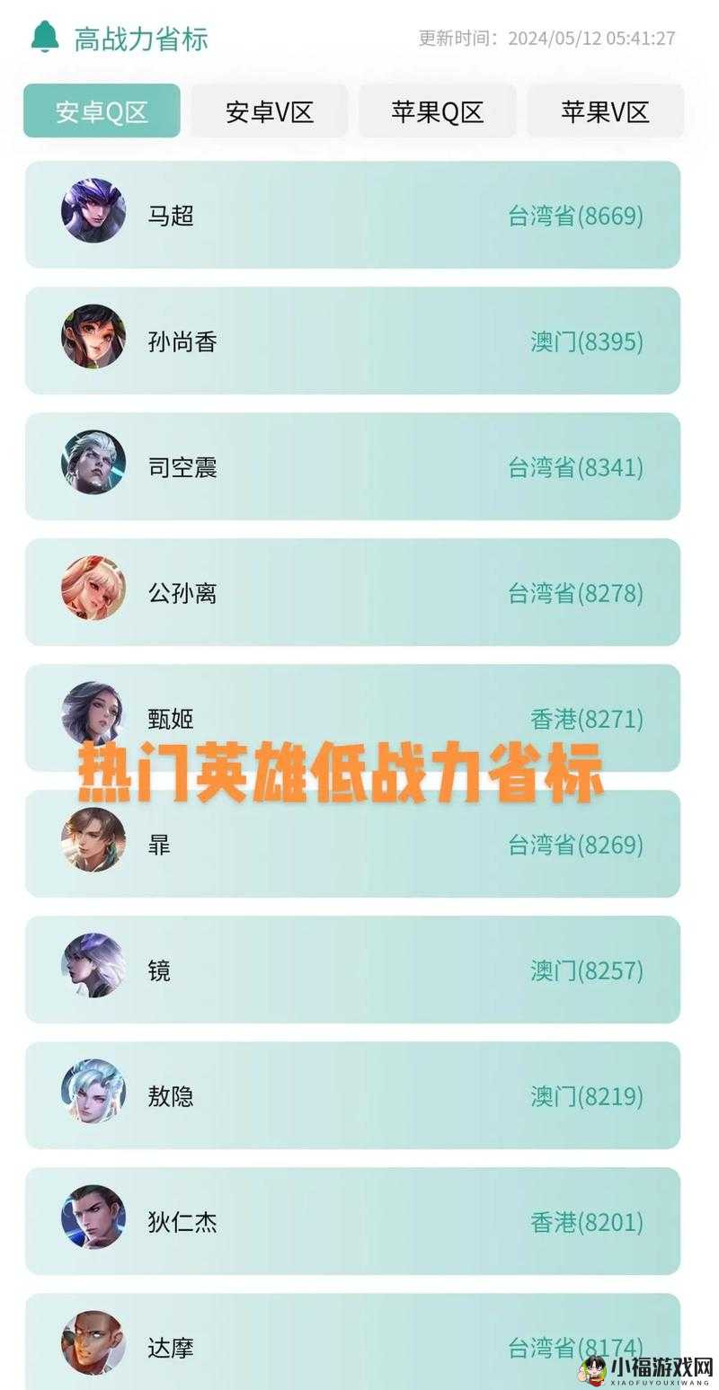 《王者英雄战力探秘：为何无标上榜》